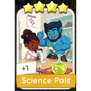 Science Pals Monopoly GO 4 Stars stickers