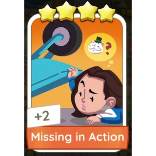 Missing in Action Monopoly GO 4 Stars stickers