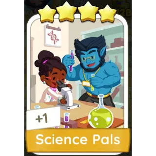 Science Pals Monopoly GO 4 Stars stickers