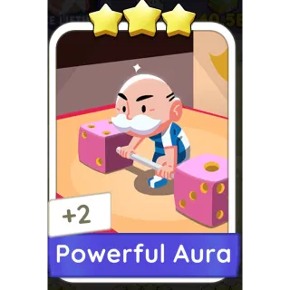 Powerful Aura Monopoly GO 3 Stars stickers