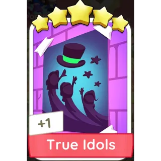 True Idols Monopoly GO 5 Stars stickers