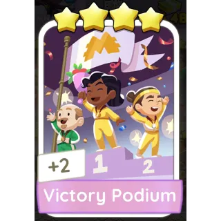 Victory Podium Monopoly GO 4 Stars stickers