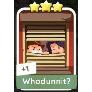 Whodunnit ? Monopoly GO 3 Stars stickers