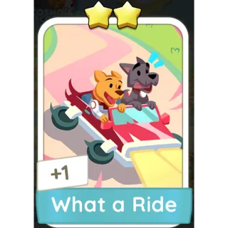 What a Ride Monopoly GO 2 Stars stickers