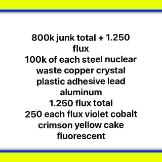 800k junk + flux stable