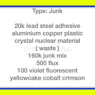 160k junk & 500 flux