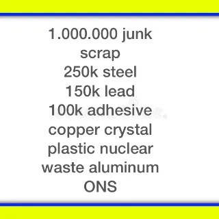 Junk | 1.000.000 million junk