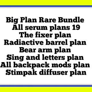 Plan | big plan rare bundle