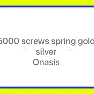 Junk | silver gold screws sprin