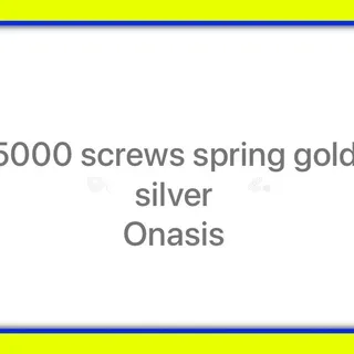 Silver gold screws springs