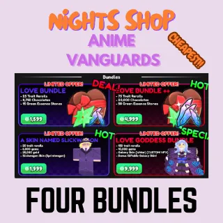 Four Bundles Anime Vanguard