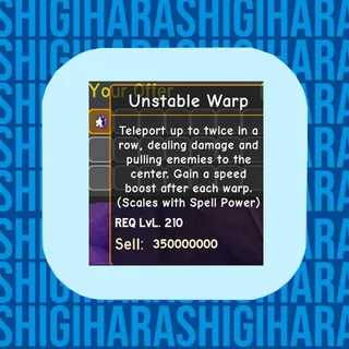 Unstable Warp