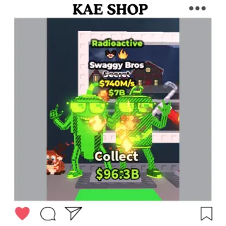 Radioactive Swaggy Bros [ 740m/s ] - Steal a Brainrot