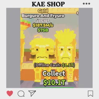 Gold Burguro and Fryuro - Steal a Brainrot