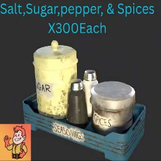 Salt,Sugar,Pepper,Spice