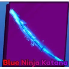 Blue ninja katana