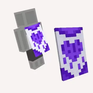 Minecraft Purple Heart Cape Java + Bedrock Edition