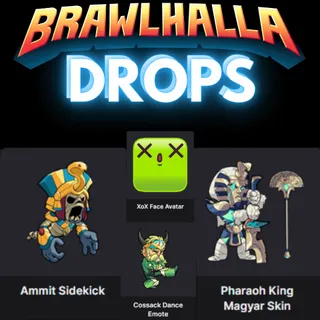 Brawlhalla Valhallentine SKINS | Magyar Skin Emote Ammit Sidekick Avatar Twitch Drops