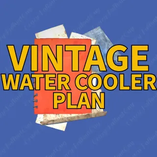 Vintage water cooler plan
