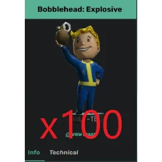 X100 BOBBLEHEAD EXPLOSIVE