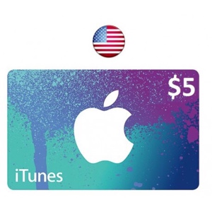 iTunes Gift Card $5 USD USA Apple iTunes 5 Dollars United States