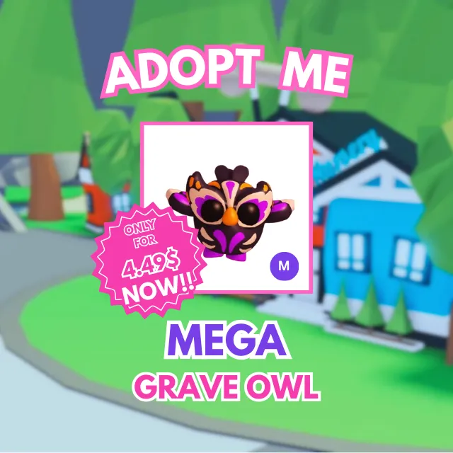 Mega Grave Owl - Adopt Me Game Items - Gameflip