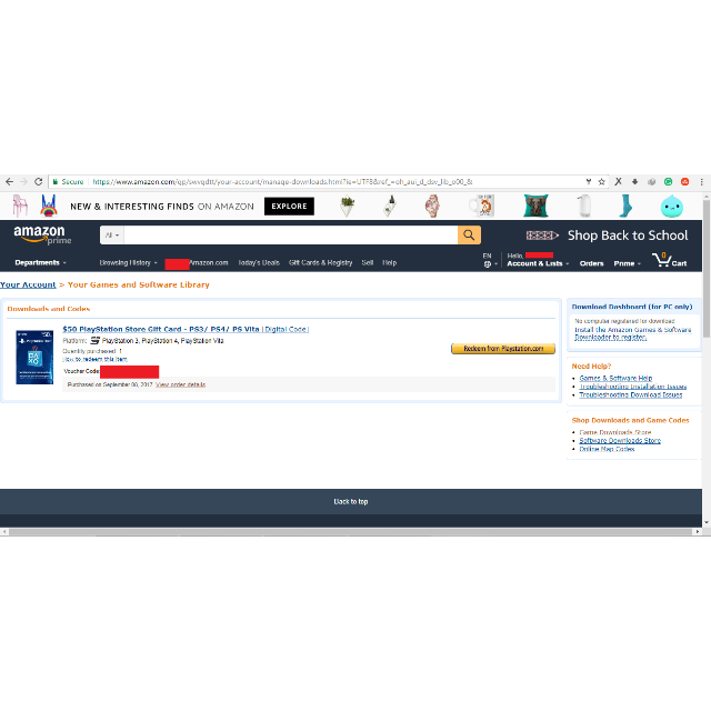 amazon ps4 gift card digital code