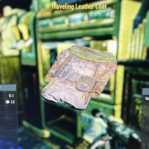 Traveling leather Coat