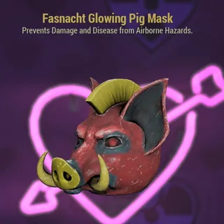 Glowing Pig Mask