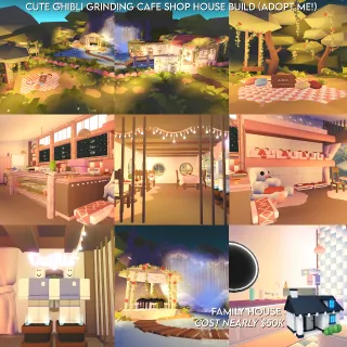 Cute Ghibli Grinding Cafe Shop Build ♡ - 𝗔𝗱𝗼𝗽𝘁 𝗠𝗲!