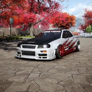 CarX Street C6 Nissan R34 Skyline Drift Tune RWD