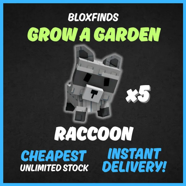 Raccoon - Roblox Game Item - Gameflip