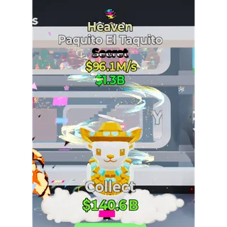 Paquito El Taquito Heaven - Fortnite Steal The Brainrot