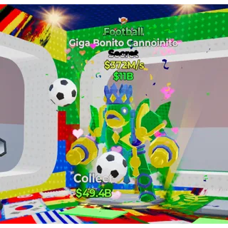 Giga Bonito Cannoinito Football cupid trait - Fortnite Steal The Brainrot