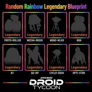 Bundle: 5x Random Rainbow Legendary Blueprint