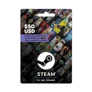 Discount $50 Steam Giftcard (AutoDelivery)