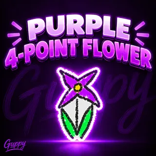 BSS: Purple 4-Point flower