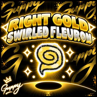 BSS: Right gold swirl fleuron