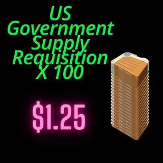 US GOVERNMENT SUPPLY REQ