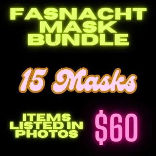 Cheap fasnacht mask bundle