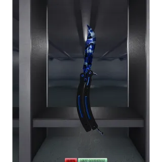  CHEAPEST MC BLUE CAMO Butterfly  knife sniper duels