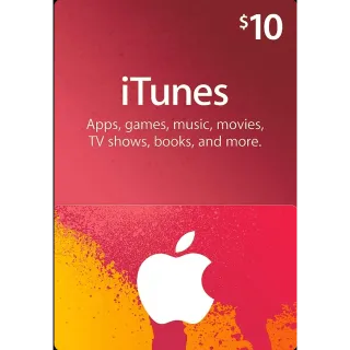 $10 iTunes Apple store Gift Card US *Instant*