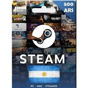 Steam Wallet 500 ARS card (Argentina)