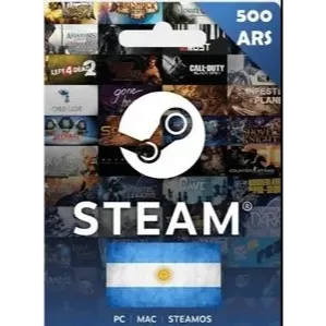 Steam Wallet 500 ARS Gift card Argentina ARG