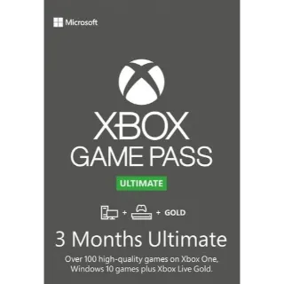 Xbox Game Pass Ultimate 3 Months Brazil