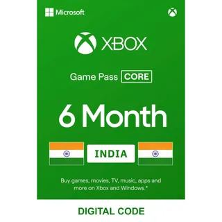 INDIA Xbox Game Pass Core 6 Months
