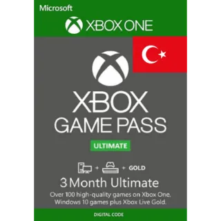 Xbox Game Pass Ultimate 3 Months Turkey