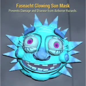 glowing sun mask