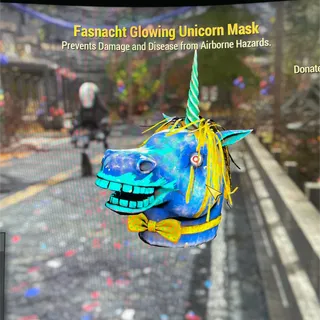 glowing unicorn mask