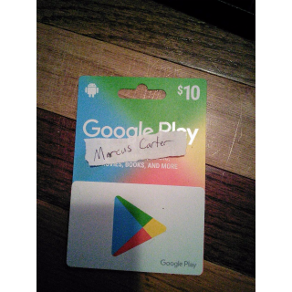 unused usd 10 00 google play gift card